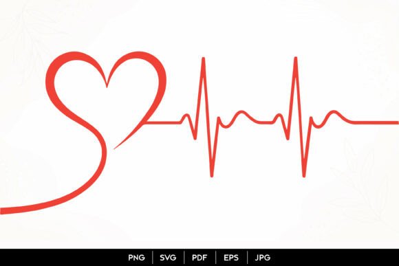 Download Heartbeat Heart Line SVG Design - Svg Collection