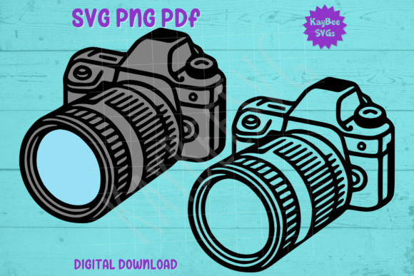 Download Camera with Telephoto Lens SVG PNG PDF - Svg Collection
