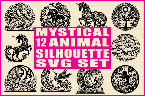 Download Mystical Animal Silhouette SVG Set - Svg Collection
