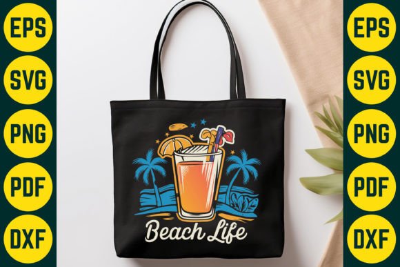 Download Beach Life Cocktail SVG T-Shirt Design - Svg Collection