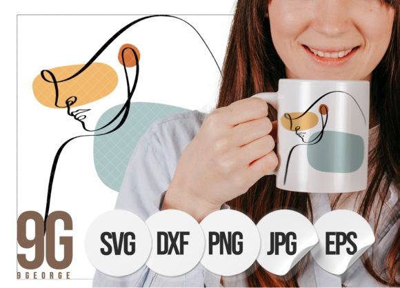Download Abstract Woman Face Drawing One Line Svg - Svg Collection