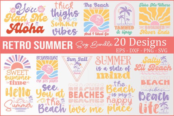 Download Retro Summer SVG Bundle - Svg Collection