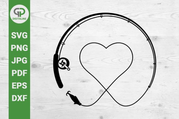 Download Love Fishing SVG Fishing Rod, Heart SVG - Svg Collection