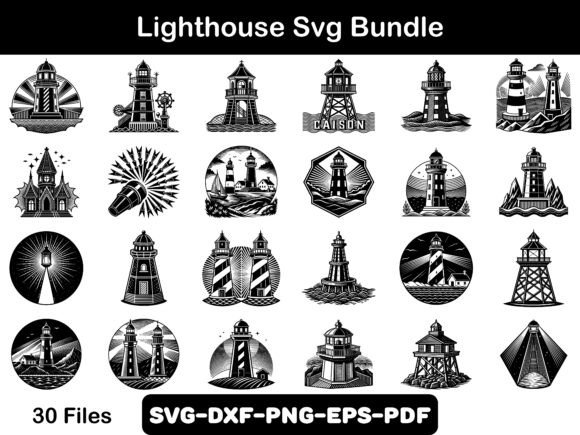 Download Lighthouse Svg Bundle, Lighthouse - Svg Collection