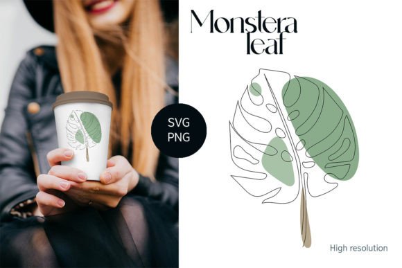 Download Monstera Leaf One Line SVG &amp; PNG Art 2 - Svg Collection