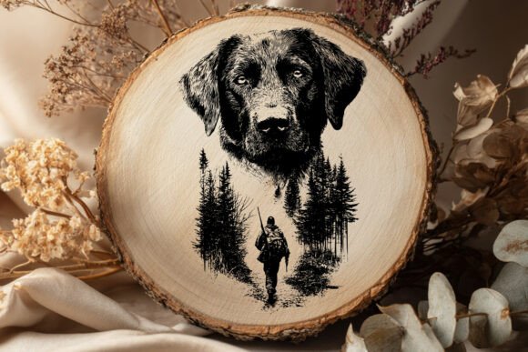 Download Hunting Dog Forest SVG - Premium Resources