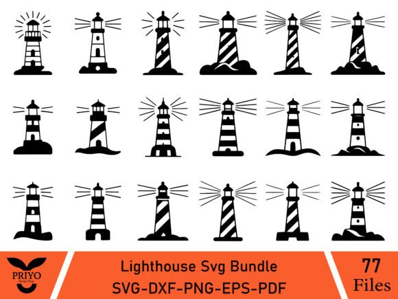 Download Lighthouse Svg Bundle, Building Use - Svg Collection
