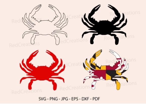 Download Maryland Flag Crab Svg, Animal - Svg Collection