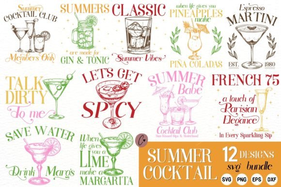 Download Summer Cocktail SVG Bundle - Svg Collection
