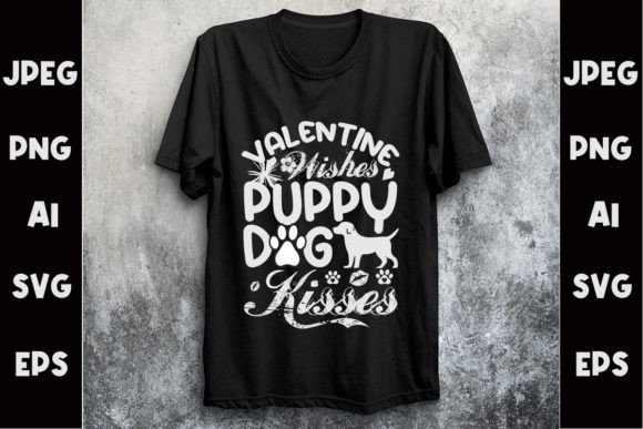 Download Valentine Dog Svg T- Shirt Design - Svg Collection