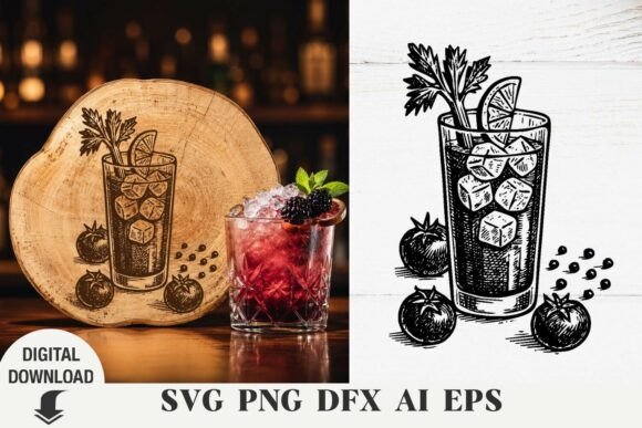 Download Cocktail Svg, Summer SVG, Laser Engraved - Svg Collection