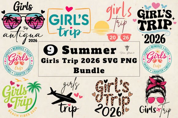Download Summer Girls Trip 2026 SVG PNG Bundle - Svg Collection