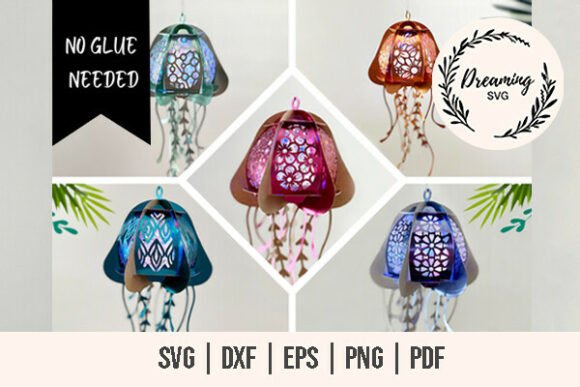 Download Jellyfish Lantern SVG Bundle - Svg Collection