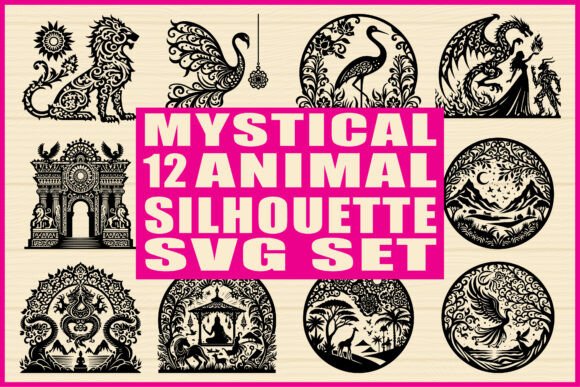 Download Mystical Animal Silhouette SVG Set - Svg Collection