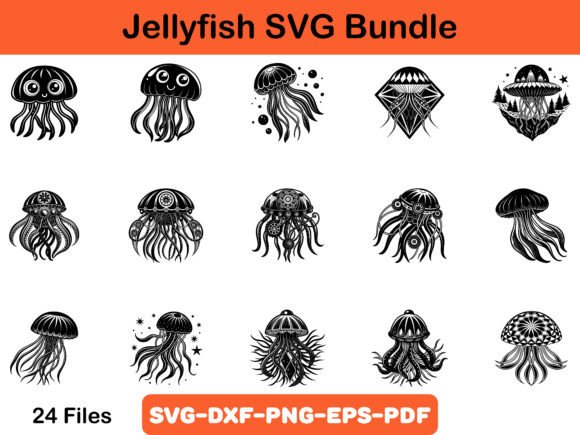 Download Jellyfish SVG Bundle - Svg Collection