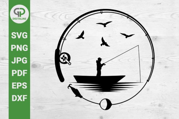 Download Fisherman SVG Birds and Fishing Rod SVG - Svg Collection