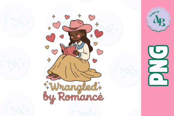 Download Bookish Cowboy Romance Funny PNG Design - Romance Collection